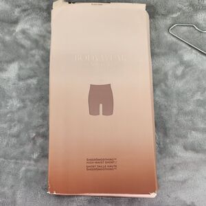 Victoria's Secret Bodywear Black Small Sheer Smoothing High Waist Shorts NWT